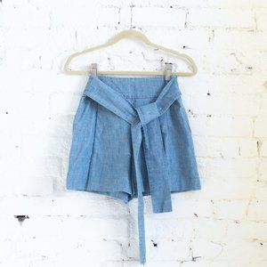 J. Crew chambray high-waisted shorts 00 EUC